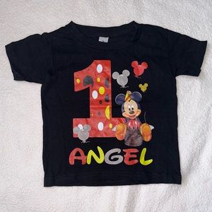 1st birthday short Mickey Mouse